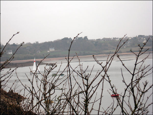 l'ile de bréhat au fond 