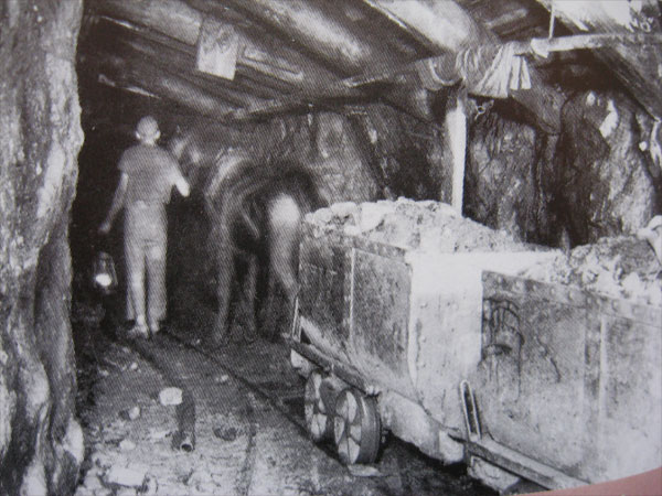 intérieur de la mine