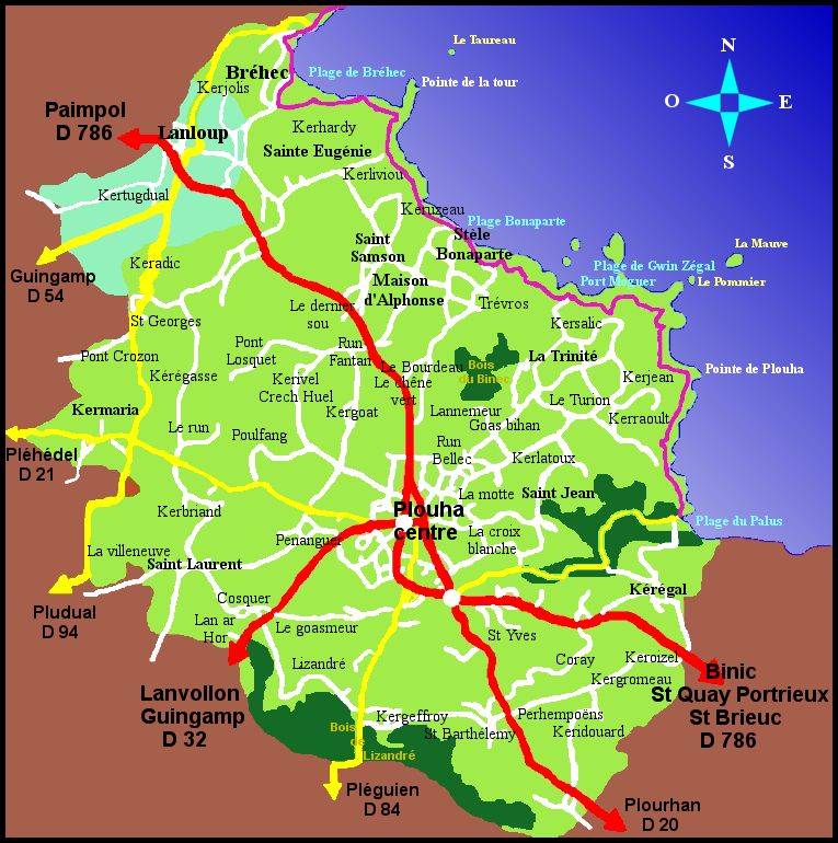 carte de la région