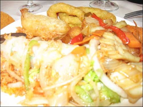 plat asiatique varié