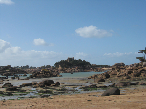 vue de la plage st-guirec